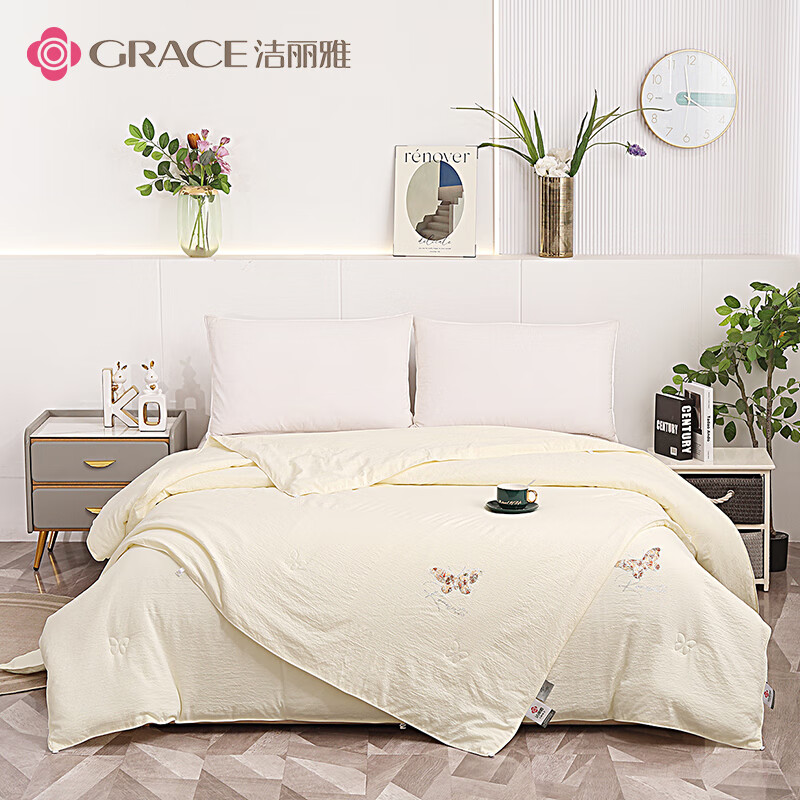 洁丽雅（Grace）子母蚕丝被 子母被（夏被+春秋被） 200*230cm