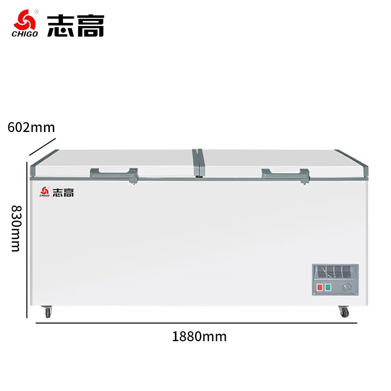 志高（CHIGO）冰柜家用大容量冷冻急冻商用冷柜中小型一级节能省电速冻冷冻柜 【一级节能 强力冷冻】 508L
