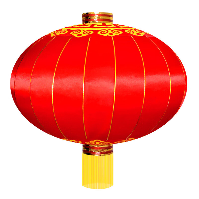 铁口绸布大灯笼 节日大红灯笼 150# （撑开直径100cm）