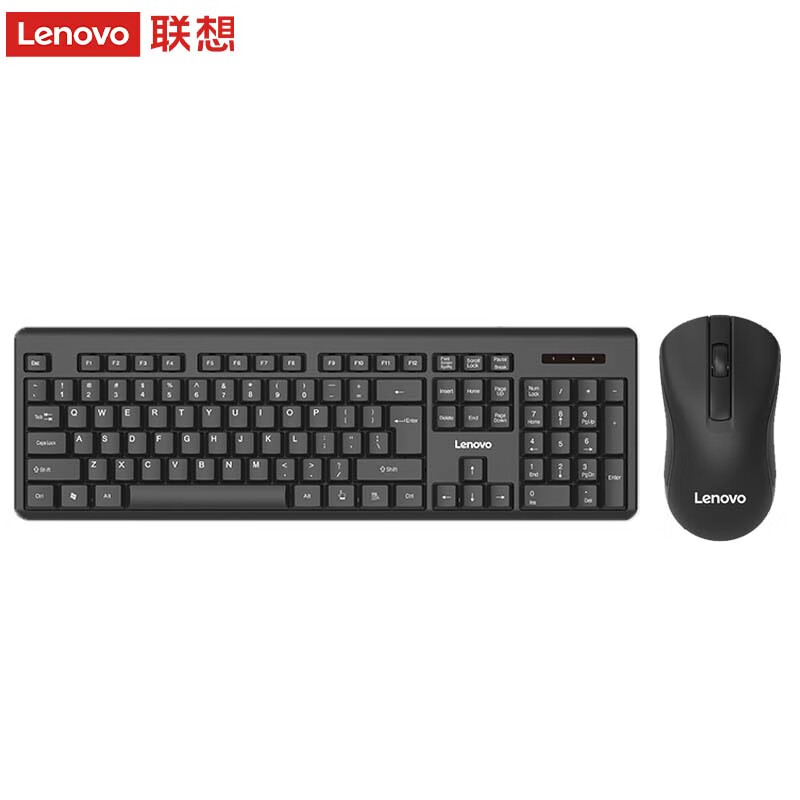 联想 MK23Lite 联想（Lenovo）无线键盘鼠标套装 键鼠套装 全尺寸键盘 商务办公 MK23Lite