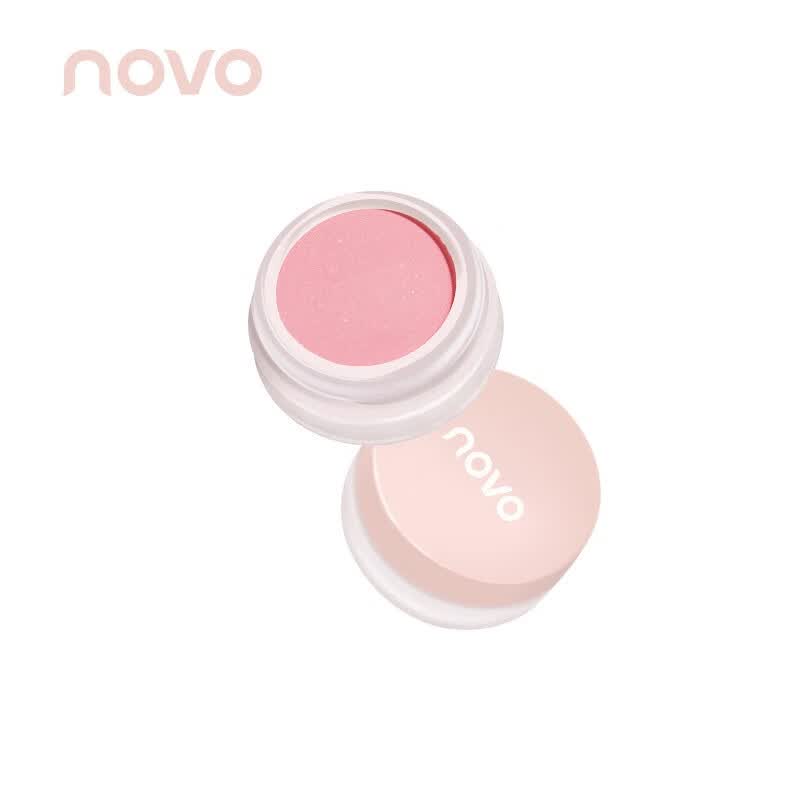 novo蜜意微醺腮红膏 纯欲细闪自然裸妆蜜桃色土豆泥罐装八月杏 1#初春粉