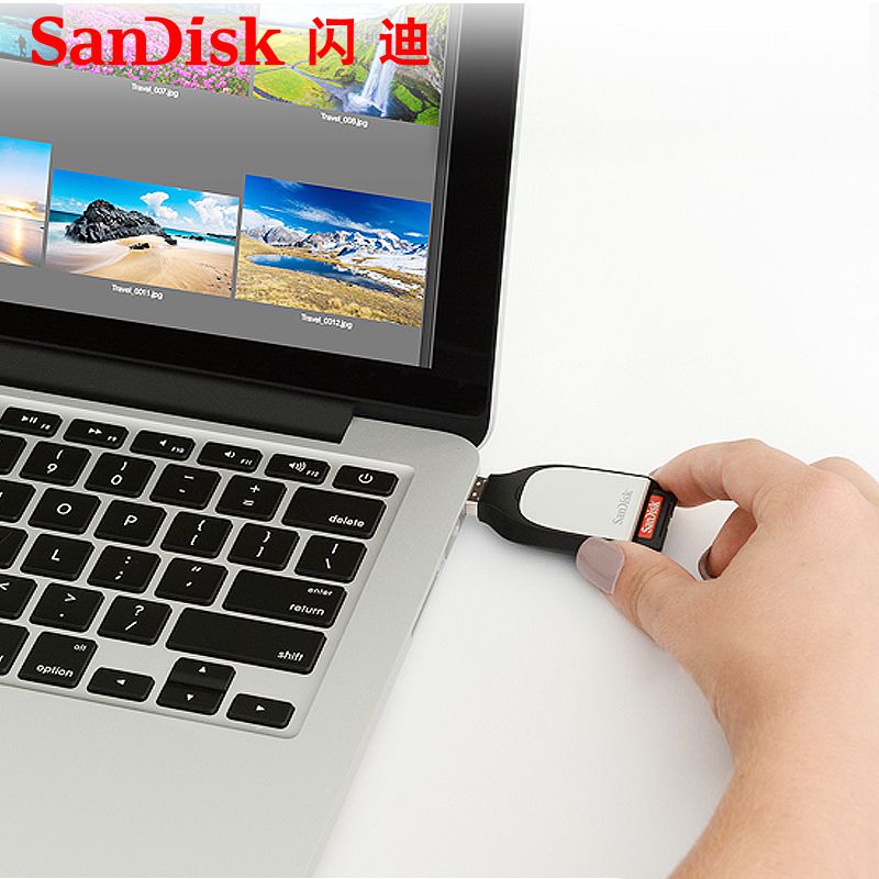 读卡器相机闪迪 闪迪SD卡读卡器 USB3.0高速 UHS-II 相机内存卡 SD专用电脑读卡器 SDDR至399 读卡器 USB3点0 (3).jpg