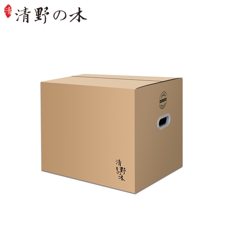 清野の木  其他纸制品  80*50*60cm 有扣手特大号 加厚加硬收纳箱储物箱整理箱装书纸箱打包箱  单个装