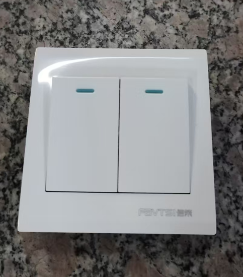 信策 两开单控开关面板 