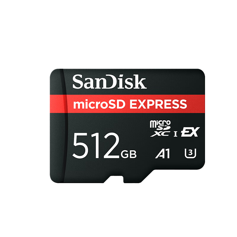 闪迪（SanDisk）512GB TF(MicroSD Express)内存卡 读880MB/s 写650MB/s 适配运动相机无人机 