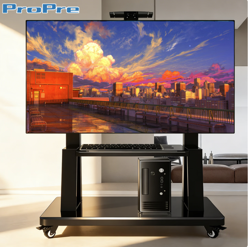 ProPre 移动电视支架 1800A ProPre电视移动支架55-100英寸大屏落地挂架电视架子显示屏电视推车会议架商用家用一体机1800A